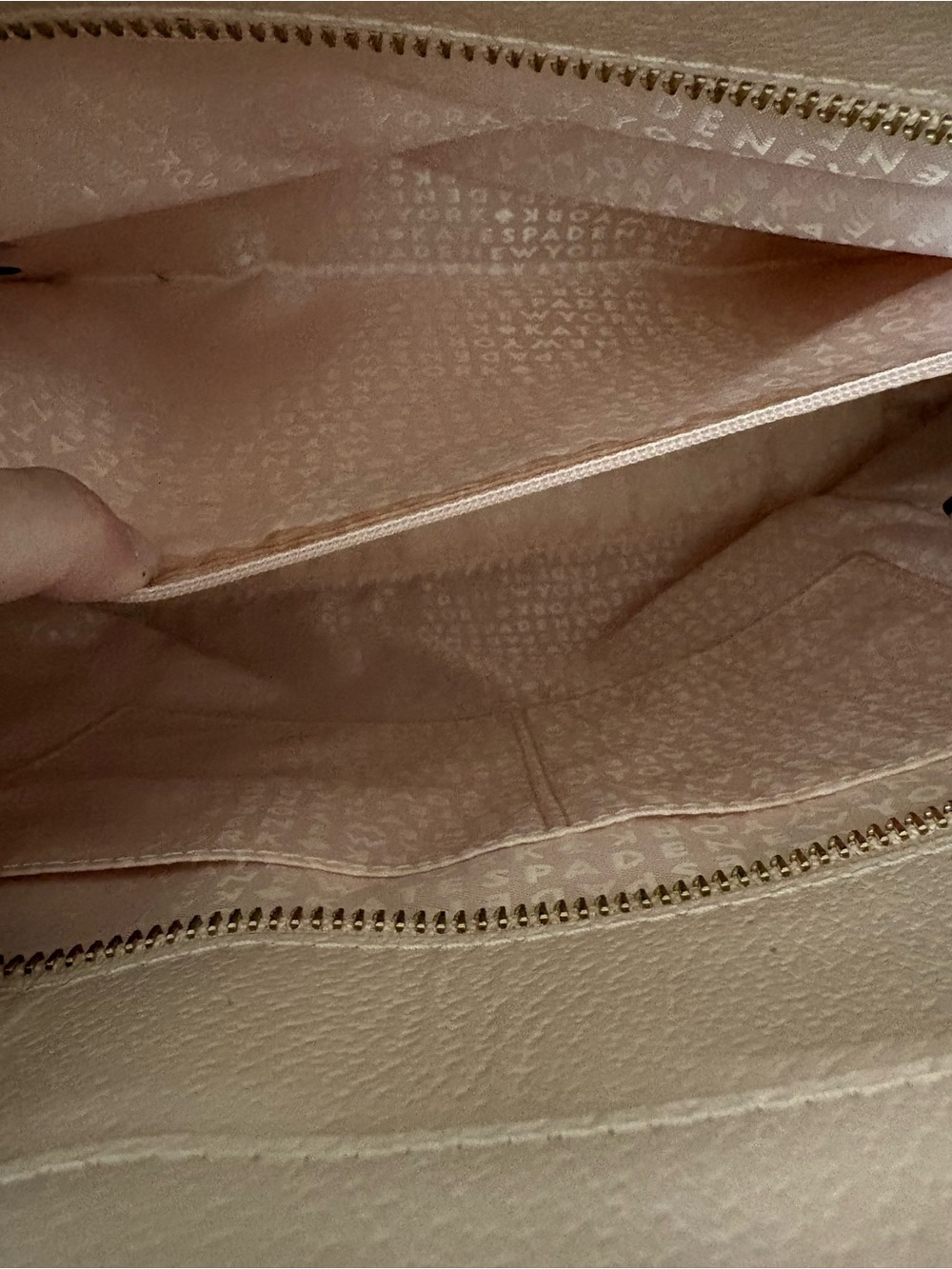 kate spade Pale Pink Pebbled Leather Tote - Picture 4 of 7